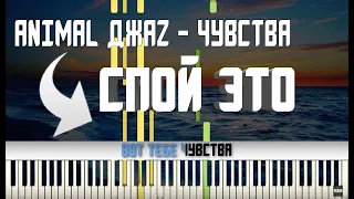 ANIMAL ДЖАZ - ЧУВСТВА | КАРАОКЕ | MIDI | РАЗБОР НА ПИАНИНО | COVER | НОТЫ | КАК ИГРАТЬ? | ТЕКСТ