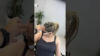 🤚‼️مزيج من ضفائر الشعر الافريقية والهولندية والكلاسيكية💣✅لمحة عن الكورس التطويري🙅🏻‍♂️ #hair