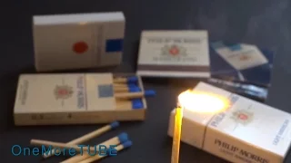 PHILIP MORRIS MATCHBOX Streichholzschachtel matches light Streichholz Streichhölzer anzünden WERBUNG