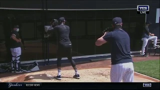 Aroldis Chapman throws first bullpen of 2020