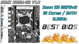 SZMZ X99M-G2 V1.0 - самая доступная плата для Xeon E5 2678v3. Обзор, настройка, лучший BIOS