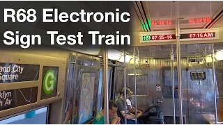 ⁴ᴷ R68 CRRC Electronic Sign Test Train