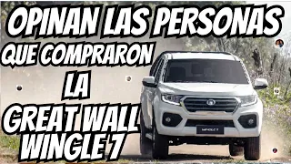 OPINION DE PERSONAS QUE COMPRARON LA GREAT WALL WINGLE 7