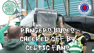 Rangers Buses Cheered Off By Celtic Fans - Celtic 4 - Rangers 0 - 03 September 2022