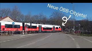 Bahnübergang am Bodensee: BUES 2000 in Lindau-Reutin | ÖBB Cityjet!!!