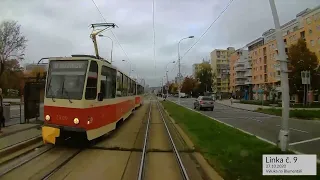 Bratislava Trams - Line 9 (exclusion route)