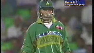 first ten overs pakistan batting 1996 world cup vs india