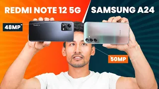 Samsung A24 vs Redmi Note 12 5G *Camera Comparison*