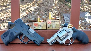 Short Barrels - .40 S&W VS .357 Magnum - Hornady Critical Defense Ballistic Gel Test