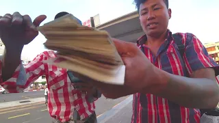 Money Exchanging Scam caught on Camera (Myanmar 2024)