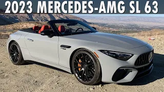 FIRST LOOK at 2023 Mercedes AMG SL 63 — Interior and Exterior