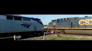 Amtrak Train Almost Rear Ended By CSX Train And More
