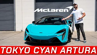 2023 McLaren Artura in Tokyo Cyan