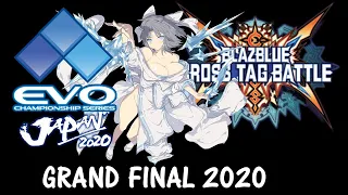 BlazBlue: Cross Tag Battle EVO Japan 2020 Grand Final Kubo vs Dora_Bang