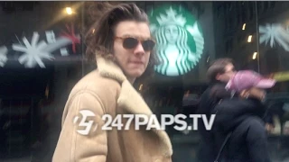 Harry Styles taking a stroll with Friends in NYC 12-20-14