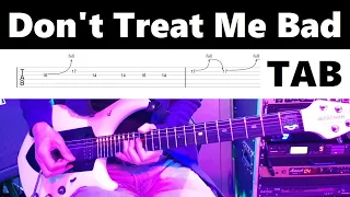 Firehouse - Don't Treat Me Bad (guitar cover with tab)