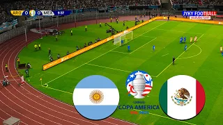 PES - Argentina vs Mexico Copa America 2024 - Full Match All Goals - eFootball Gameplay PC - HD