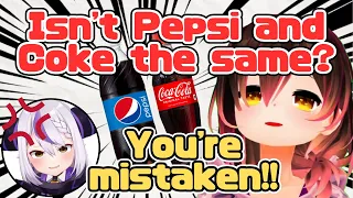 Laplus Gets Angry at Roboco Who Can’t Tell the Difference Between Coke and Pepsi[Hololive/EngSub]