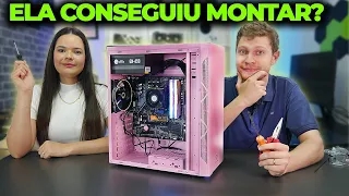 ENSINANDO MINHA ESPOSA A MONTAR UM PC GAMER PELA PRIMEIRA VEZ! ELA CONSEGUIU?