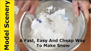 How To Make Instant Snow For Dioramas, Crafts Projects, Decoration And Scale Model Scenery