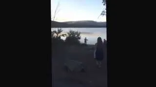 Alpine horn playing Amazing Grace at Lake McDonald