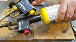 Brazing with Bronze rod Torch test TS4000 vs TS8000 Bernzomatic Mapp Pro