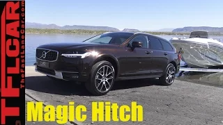 Volvo V90 Cross Country Magic Disappearing Towing Hitch Revealed