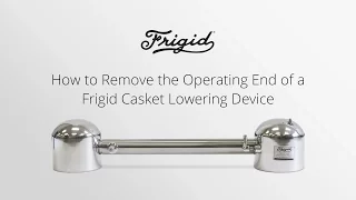 How to Remove the Operating End of a Frigid Casket Lowering Device