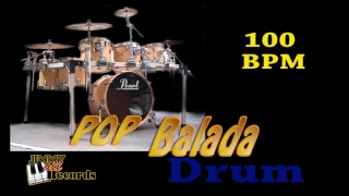 Pop Balada 100 bpm - Ritmo BASE de Bateria - Drum rhythm in ballad