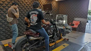 dyno halrey sportster s 2021 and sonud run exhaust 2out1