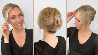 Super Easy Up-do For Short Hair!