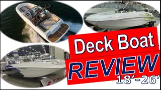 Best and Worst Deck Boats 2022 - Review of ALL Deck Boat for Sale at 4 Boat Shows