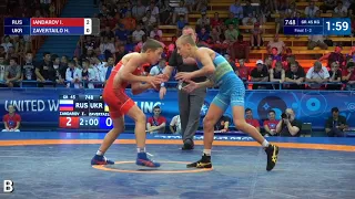 GOLD GR - 45 kg: I. IANDAROV (RUS) v. H. ZAVERTAILO (UKR)