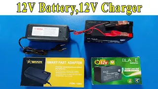 introduce 12v battery & charger