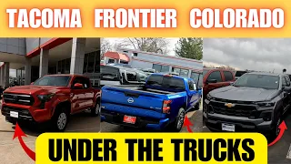 2024 Toyota Tacoma, Nissan Frontier and Chevy Colorado. Comparable Build Quality Underneath?