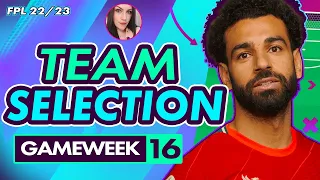 FPL GAMEWEEK 16 | TEAM SELECTION | SALAH SADNESS! Fantasy Premier League Tips (2022/23)