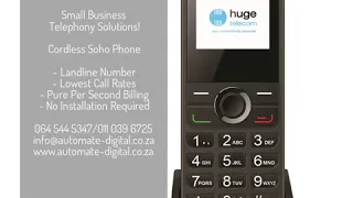 Small Business Telephony Solutions!  Cordless Soho Phone   - Landline Number  - Lowest Call Rates  …