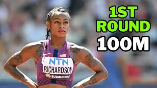 Sha'Carri Richardson WENT CRAZY over 100m II 1st Round World Championships Budapest