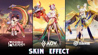 Chang'e vs Natalya vs Xiao Qiao : Lunar New Year Skin Effect | NEW MAGE SKIN