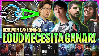 LOUD CONTRA LAS CUERDAS? | DFM vs LLL RESUMEN WORLDS PLAY IN 2022 LVP ESPAÑOL MUNDIAL LOL