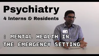 Mental Health in the Emergency Department - Tips from Trainee Doctors