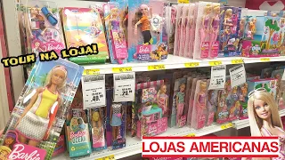 Tour Lojas Americanas em São Paulo 🛒 Bonecas Barbie Básica, Profissões, Lullie, Mel e Playsets