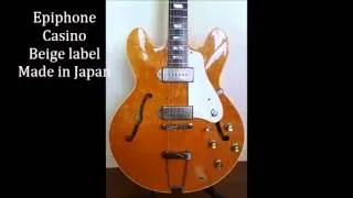 Epiphone CASINO Beige label Made in Japan 2