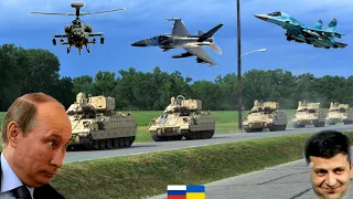 🔴 Today Russian Tank Division Successfully Ambushed By Ukrainian AH-64D Apache, Mig-29 Jet | GTA5