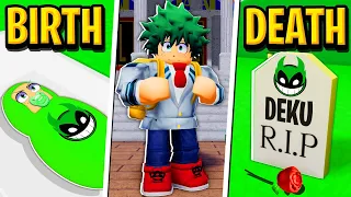 Birth To Death of DEKU in Roblox BROOKHAVEN RP!! (My Hero Academia)