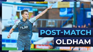 Oldham Athletic: Post-Match Interview with Rob Harker