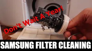 How to Clean Washing Machine Filter Samsung 1 Year Later!
