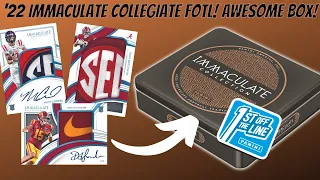 Awesome Box! First Look At 2022 Immaculate Collegiate Football FOTL!