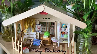 Building a Miniature Balcony With Outdoor Furniture
