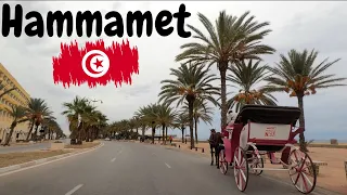 Cloudy Day In Yasmine Hammamet , Tunisia 🇹🇳 4k 60FPS, ياسمين الحمامات